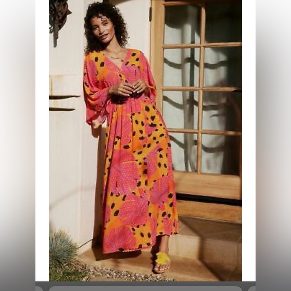 FARM Rio Dresses & Skirts - Farm Rio x Anthropologie Spotted Bananas maxi dress